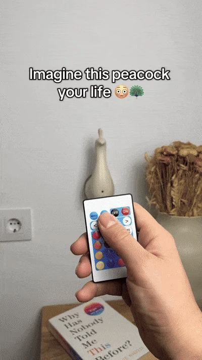 GlowFeather™ - Pfauen LED Projektionslicht