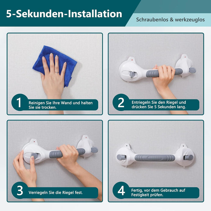 SafetyGrip™ Haltegriff ohne Bohren für das Badezimmer