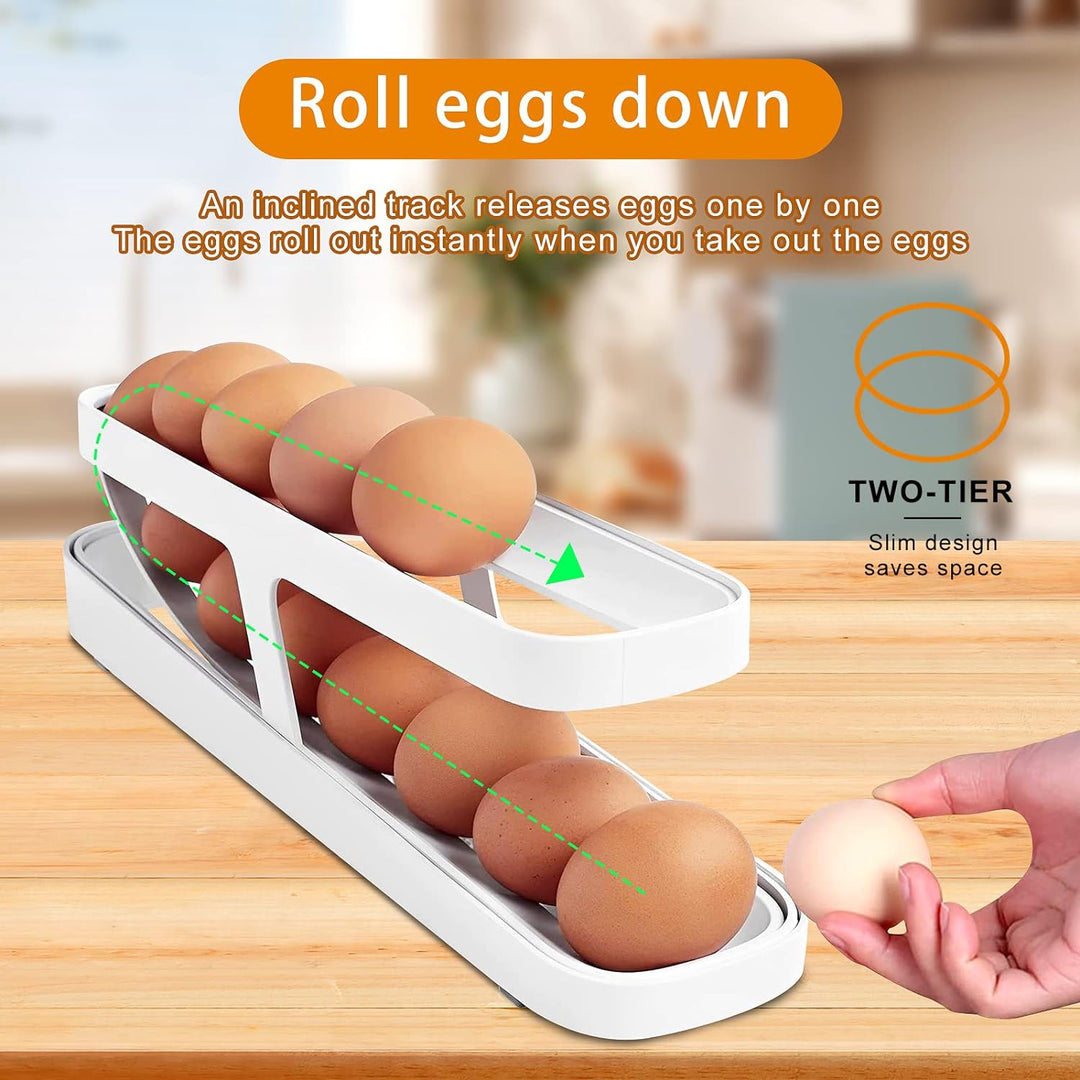EggRoll™ – Praktisches Eierhaltergestell für die Küche – Organisieren Sie Ihre Eier stilvoll
