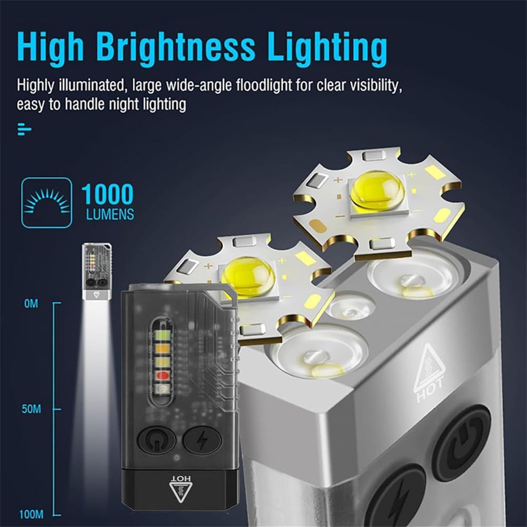 LumiX™ – Wiederaufladbare Mini-Taschenlampe Mit Multifunktionsfunktion