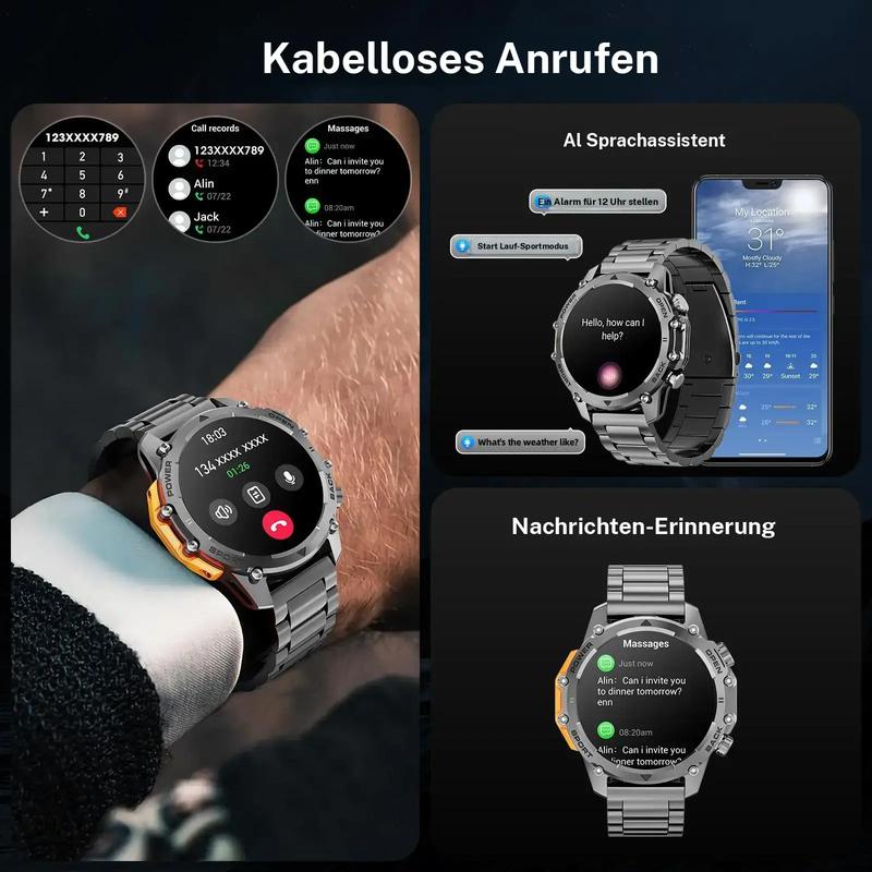 HD-Smartwatch für Männer