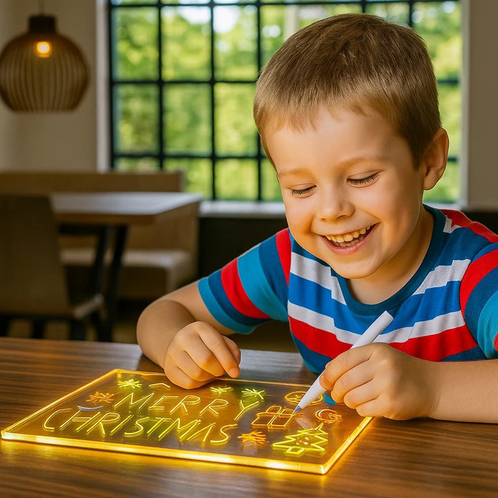 LeuchtKunst™ LED-Zeichentafel für Kinder