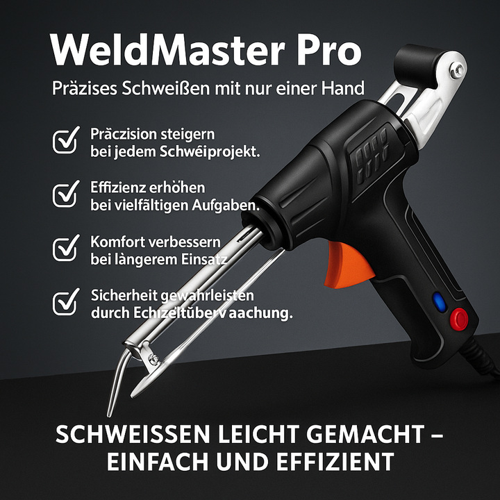 WeldMaster Pro – Präzises Schweißen mit nur einer Hand