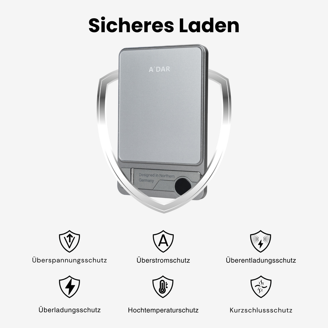NordCharge Magnetische Powerbank mit starkem Halt und Schutz