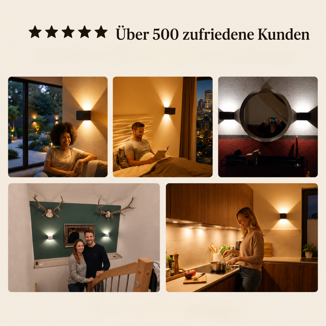 AuraGlow™ Magnetische LED-Wandleuchte