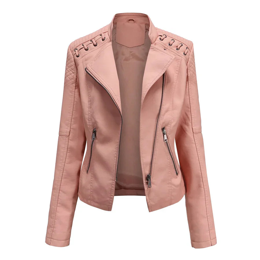 50% Rabatt | Liana™ Stylishe Lederjacke für Damen [Letzter Tag Rabatt]