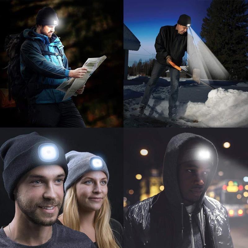 LED-Strickmütze Winter Beanie