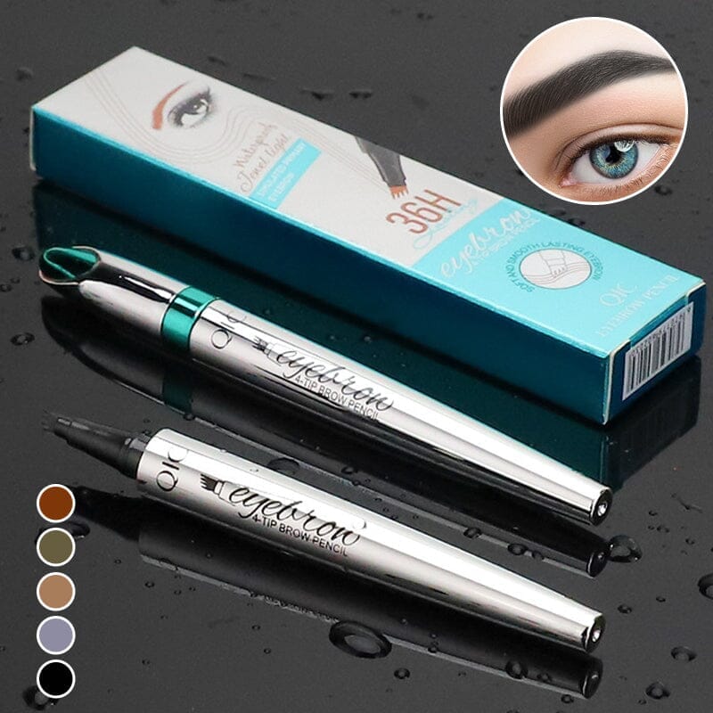 BrowSculpt™ – Wasserdichter 3D-Augenbrauenstift mit vierfacher Gabelspitze für präzises Styling [50% Rabatt]