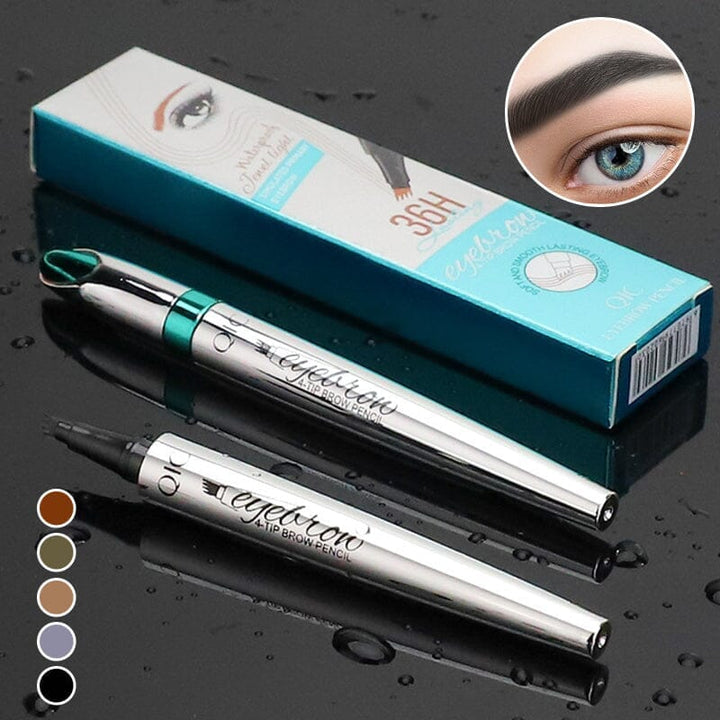 BrowSculpt™ – Wasserdichter 3D-Augenbrauenstift mit vierfacher Gabelspitze für präzises Styling [50% Rabatt]