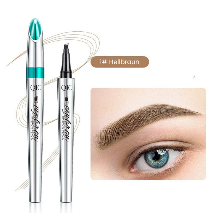BrowSculpt™ – Wasserdichter 3D-Augenbrauenstift mit vierfacher Gabelspitze für präzises Styling [50% Rabatt]