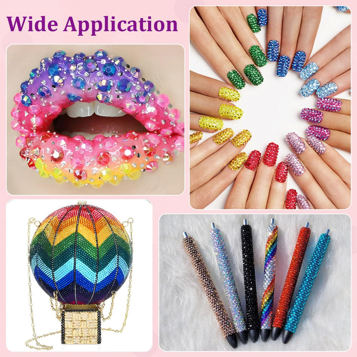 GlitzerWelt™ DIY-Bedazzle-Set – 48.000 Strasssteine in 60 Farben