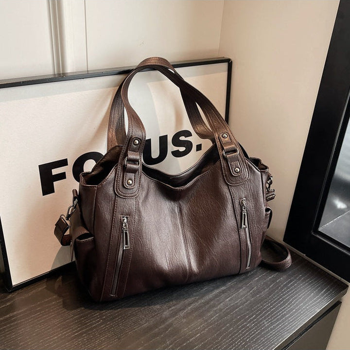 LuxeCarry™ - Erhöhen Sie Ihren Stil mit unserer luxuriösen Tote Bag aus Leder