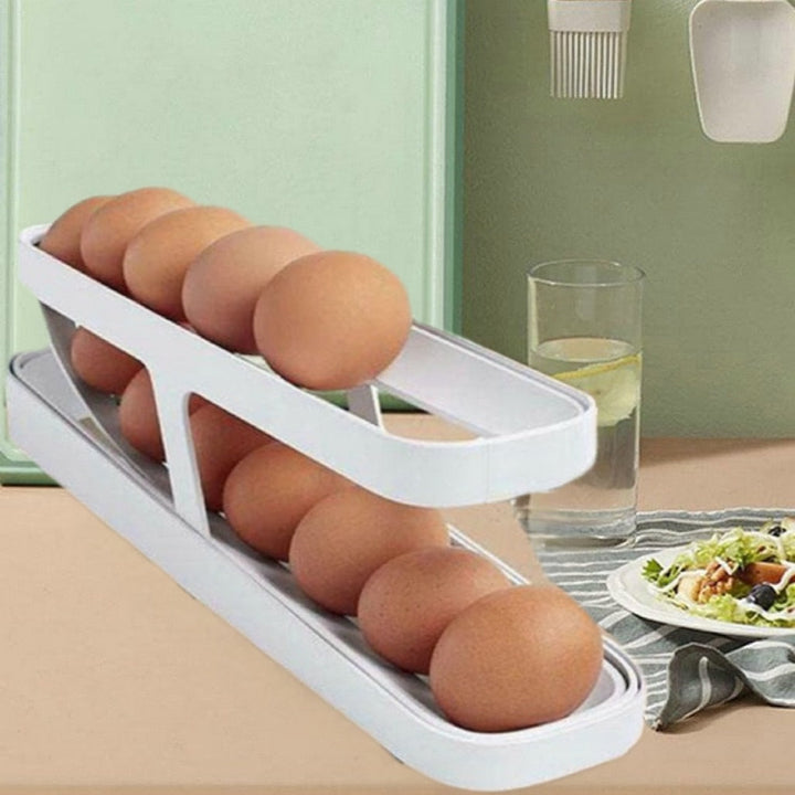 EggRoll™ – Praktisches Eierhaltergestell für die Küche – Organisieren Sie Ihre Eier stilvoll