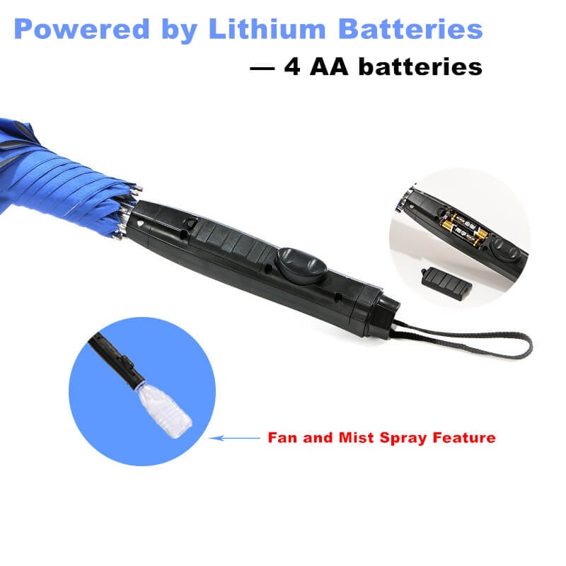 Breezella™ - Sprüh-Fan-Regenschirm