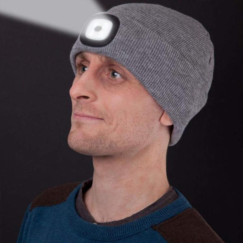 LED-Strickmütze Winter Beanie