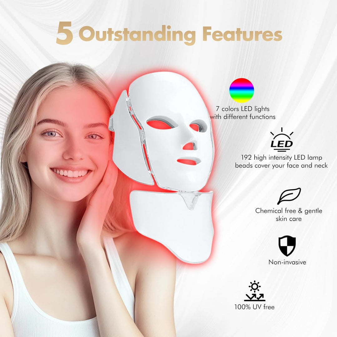TherapyMask™ – 7-Farben Hautbehandlung, kabellos & wiederaufladbar [50% Rabatt]