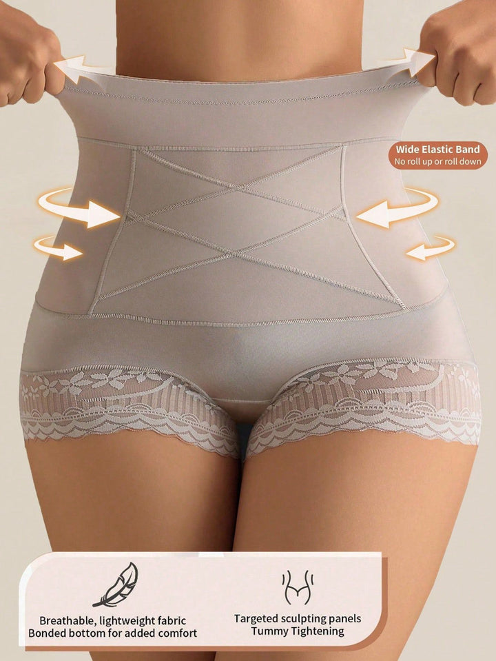 LuminaFit™ 4er-Pack High-Waist Spitzen-Miederslips