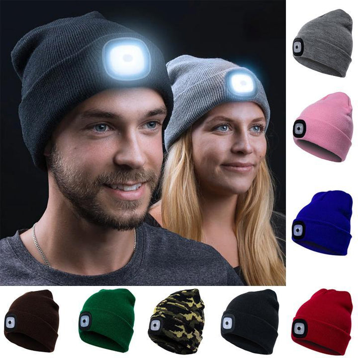 LED-Strickmütze Winter Beanie