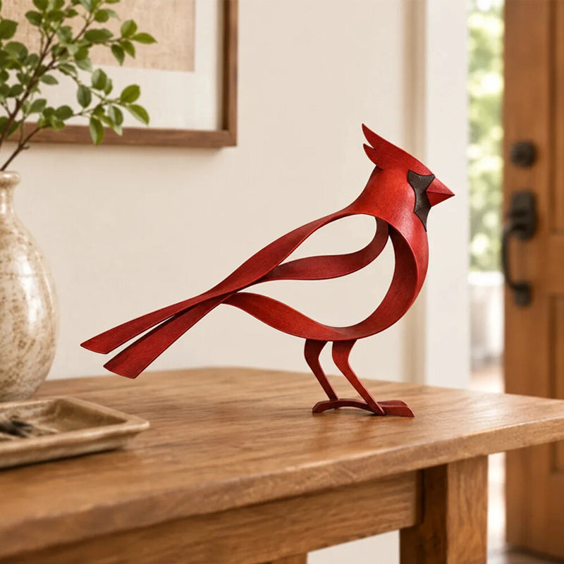 VogelEleganz™ Dekorative Vogelskulpturen aus Metall
