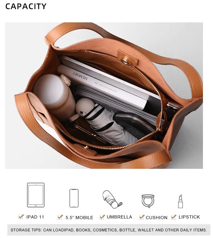 (50% Rabatt) Sarah Bag™ Leder-Tragetasche