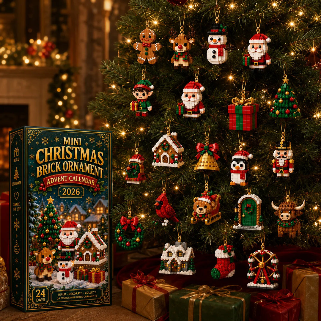 BauFreude™ Weihnachts-Baustein-Adventskalender