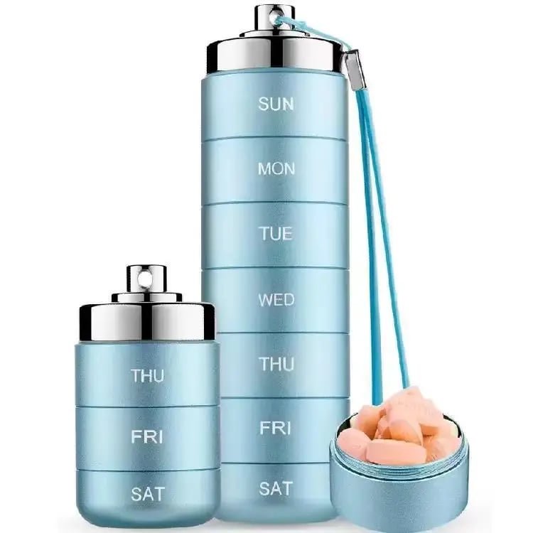 Pilloria™ Modularer 7-Tage-Pillenorganizer für unterwegs