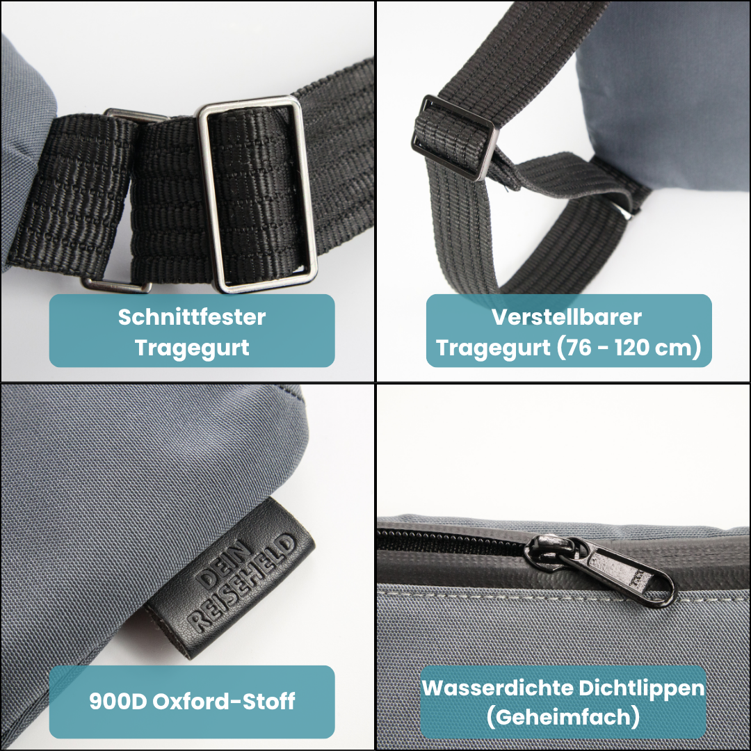 ReiseSicher™ Kompakte Umhängetasche für unterwegs