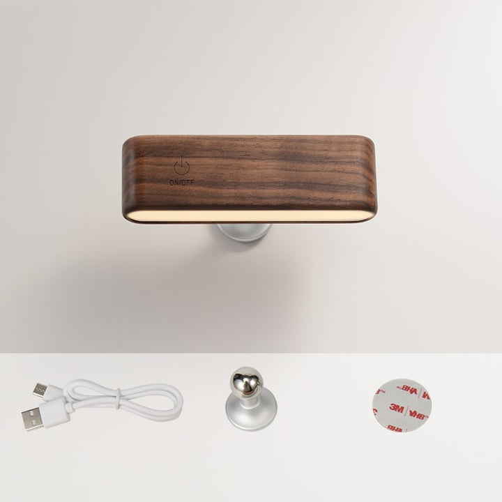 LuminoWood - 360° Rotierende magnetische Lampe | 50% RABATT