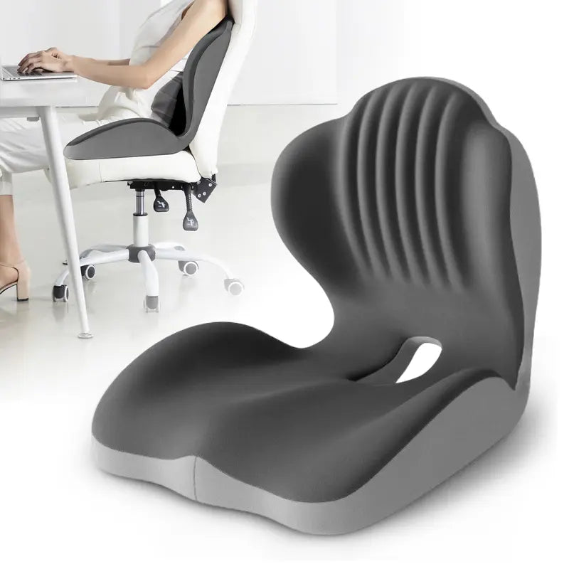 SitzWohl™ Ergonomisches Sitzkissen mit Rückenstütze