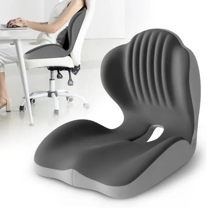 SitzWohl™ Ergonomisches Sitzkissen mit Rückenstütze
