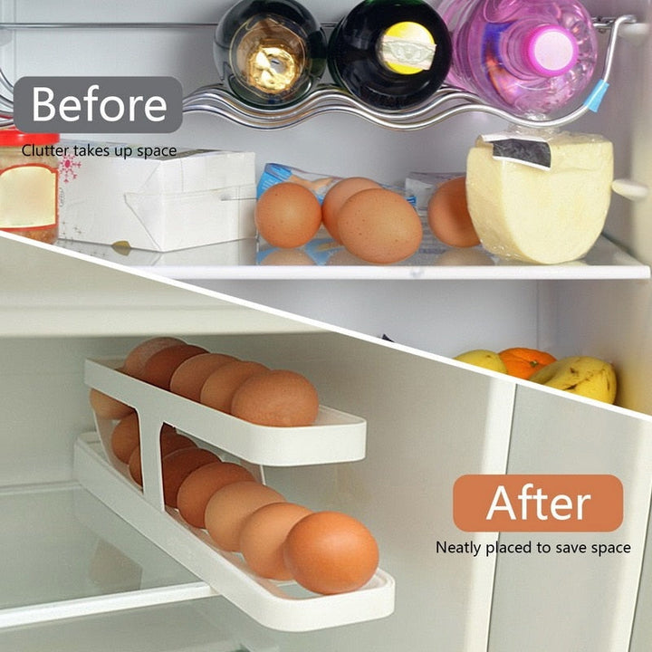 EggRoll™ – Praktisches Eierhaltergestell für die Küche – Organisieren Sie Ihre Eier stilvoll
