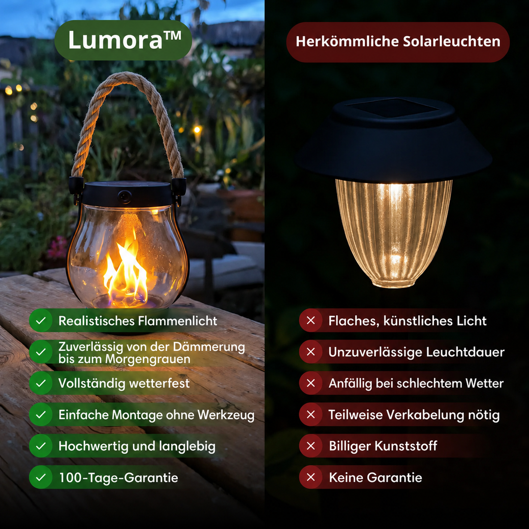 Lumora™ – Solar-Laternen für den Außenbereich