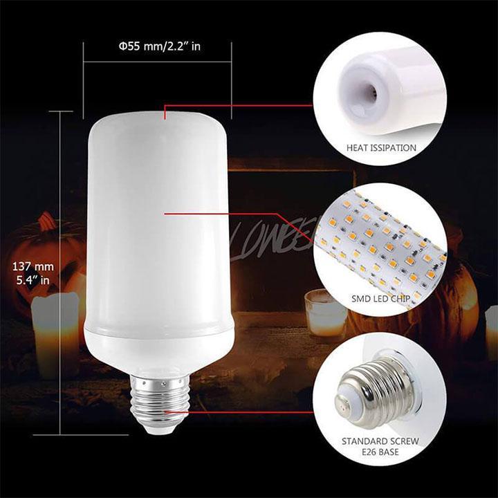 GlowBlaze™ - LED-Glühbirne mit Flammeneffekt zur Erzeugung von Atmosphäre (50 % RABATT)