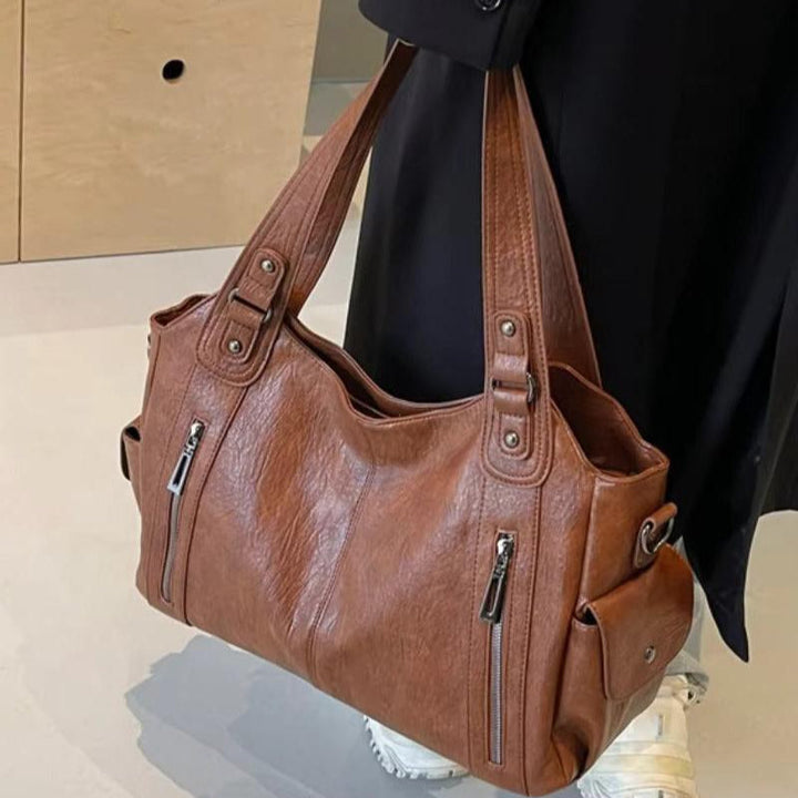 LuxeCarry™ - Erhöhen Sie Ihren Stil mit unserer luxuriösen Tote Bag aus Leder
