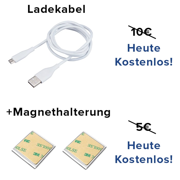 LichtWacht™ Magnetische Lampe mit Bewegungssensor