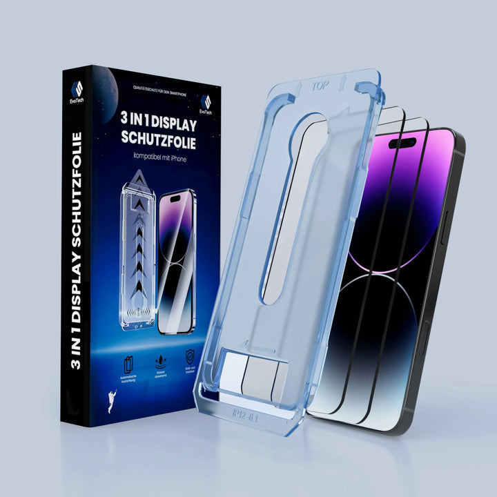 EvoShield™ 3-in-1-Displayschutz für das iPhone mit 9H-Schutz