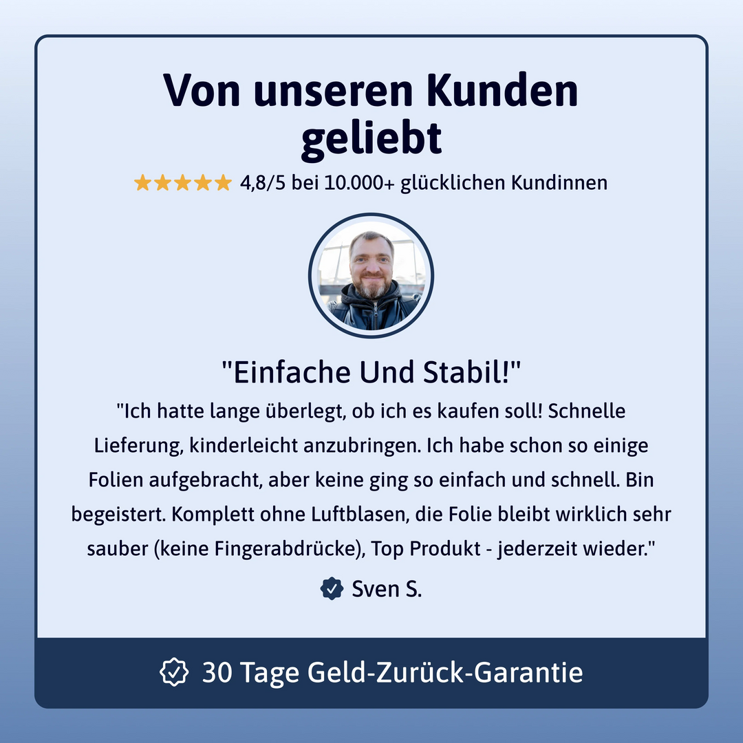 EvoShield™ 3-in-1-Displayschutz für das iPhone mit 9H-Schutz