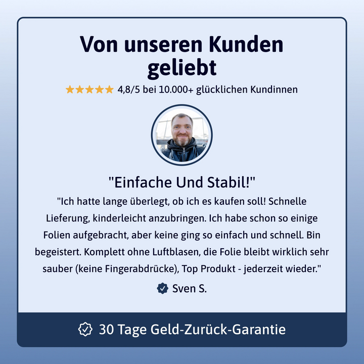 EvoShield™ 3-in-1-Displayschutz für das iPhone mit 9H-Schutz