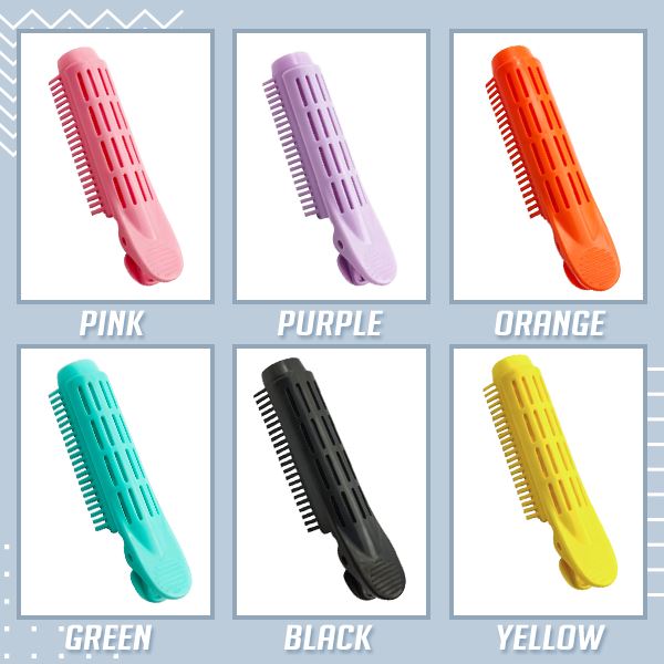 XINCHENG 2-teiliges Volumen-Clip-Set Für Die Haarwurzel – Mit 3- Und 6-Zahn-Kamm, Rosa