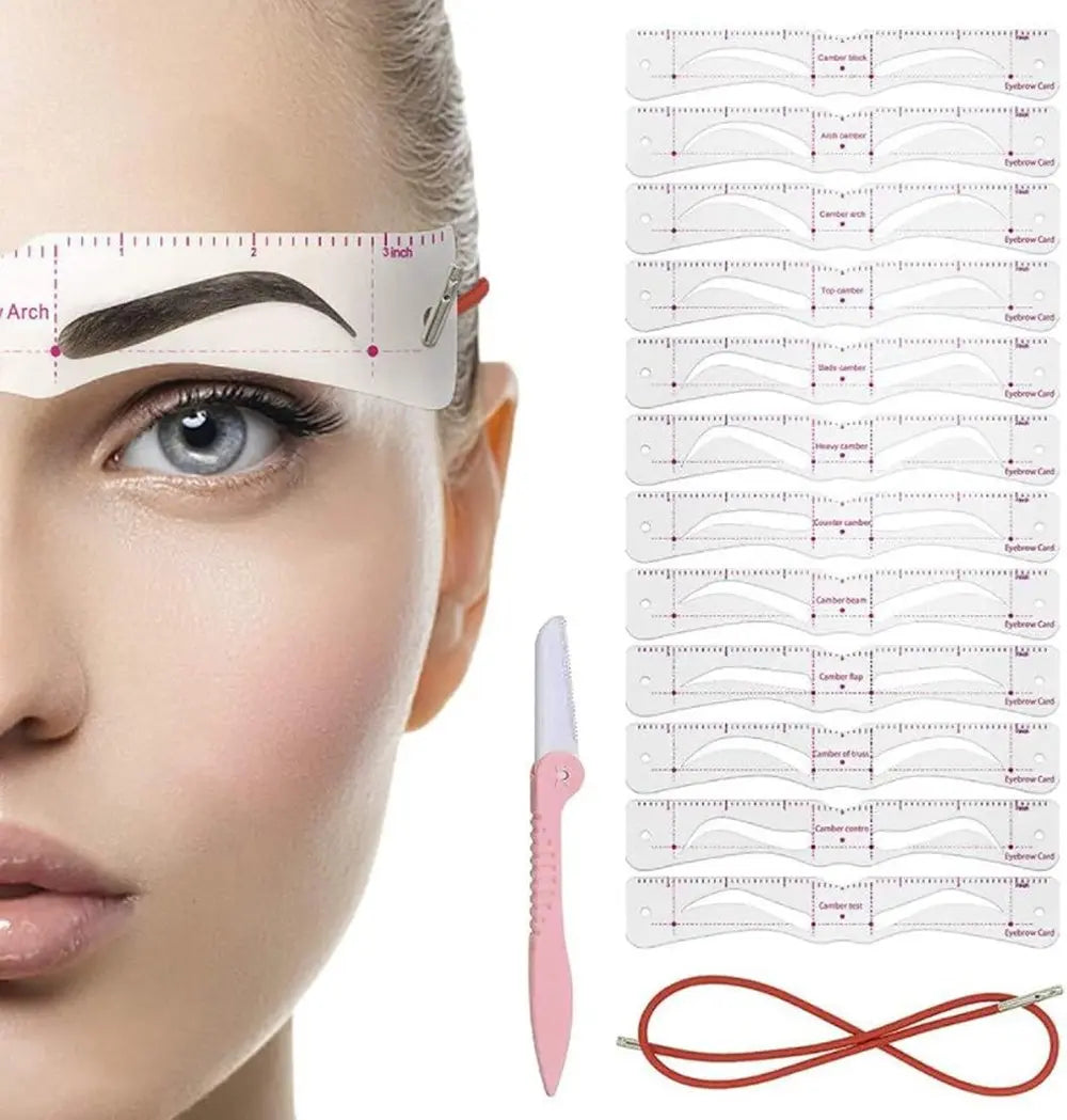 Augenbrauen™ – (12 Formen) mit elastischem Band für perfekte Form Zuhause [50% Rabatt]