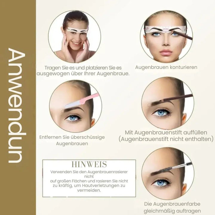 Augenbrauen™ – (12 Formen) mit elastischem Band für perfekte Form Zuhause [50% Rabatt]