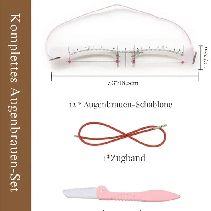 Augenbrauen™ – (12 Formen) mit elastischem Band für perfekte Form Zuhause [50% Rabatt]