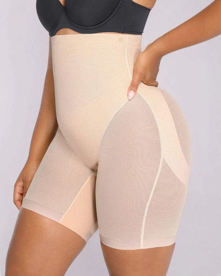 BOOT-YEAH™ MeshSmooth™ Hochgeschnittene, mittellange Shorts