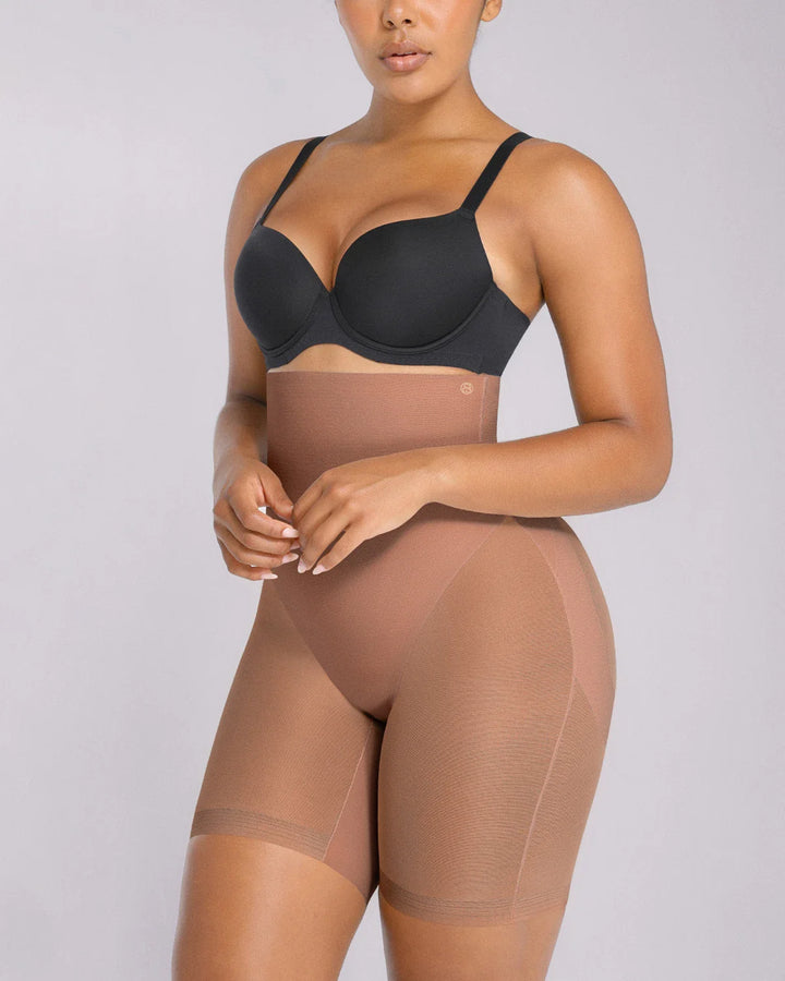 BOOT-YEAH™ MeshSmooth™ High-Waisted Mid Thigh Short