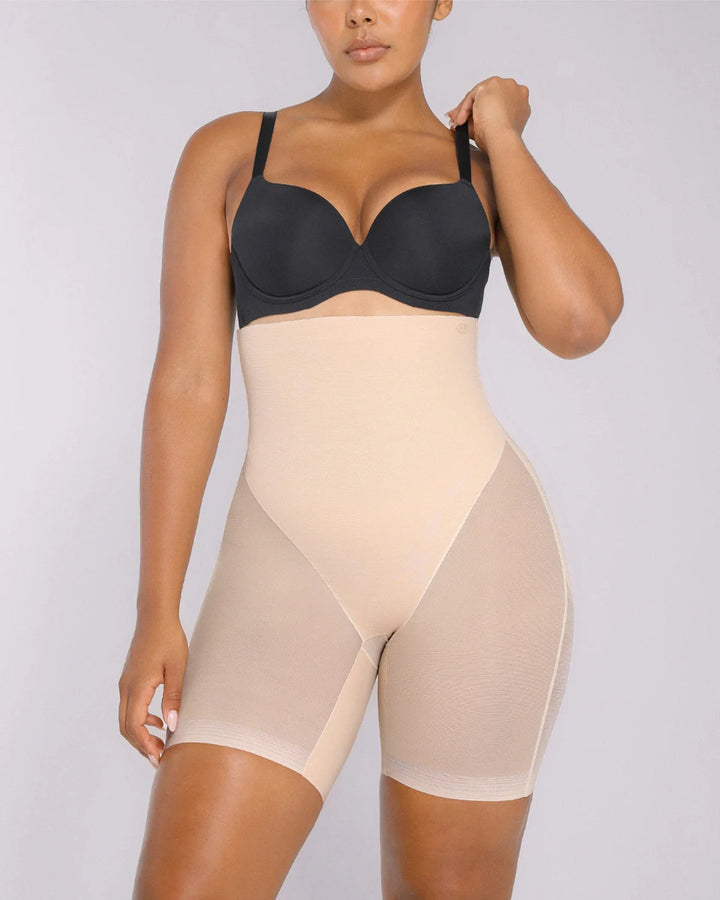 BOOT-YEAH™ MeshSmooth™ High-Waisted Mid Thigh Short