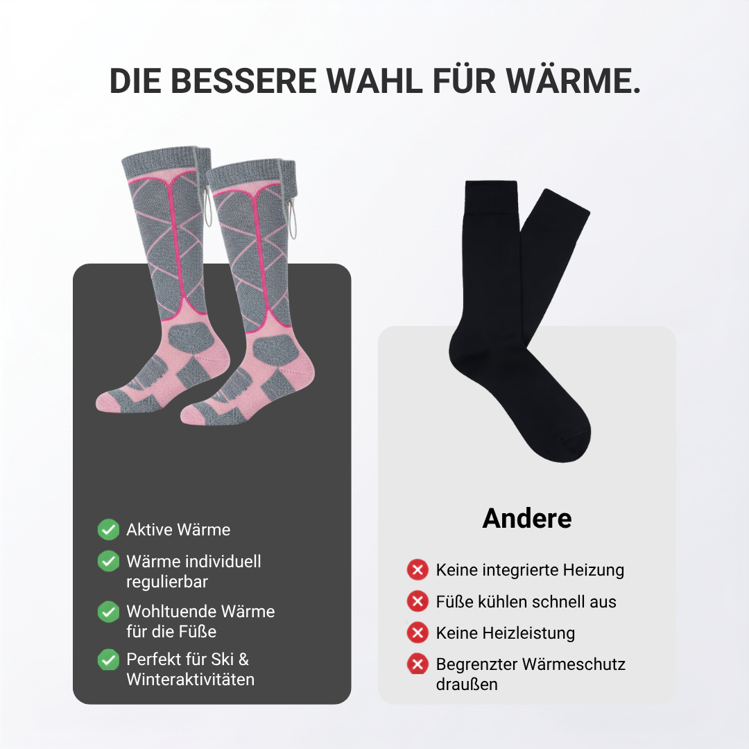 FußWärme™ Thermo-Heizsocken für kalte Wintertage