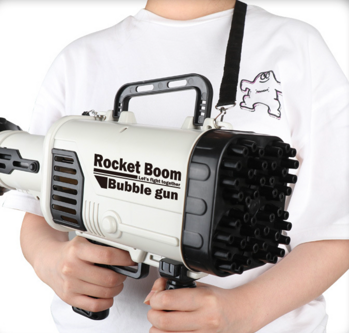 BubbleBoom Blaster | 69 Düsen | LED-Lichteffekte | Inkl. Zubehör