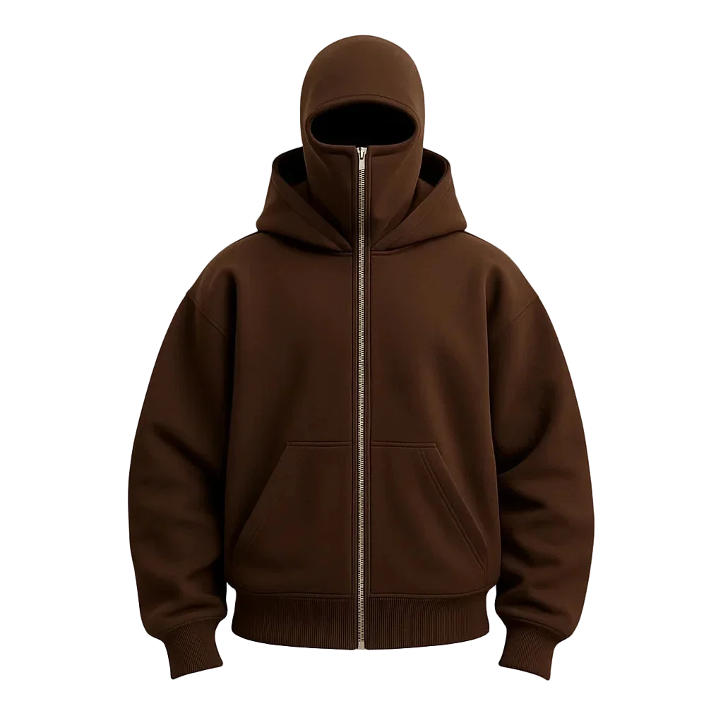 SchattenSchutz™ Unisex-Kapuzenjacke mit Vollgesichts-Reißverschluss