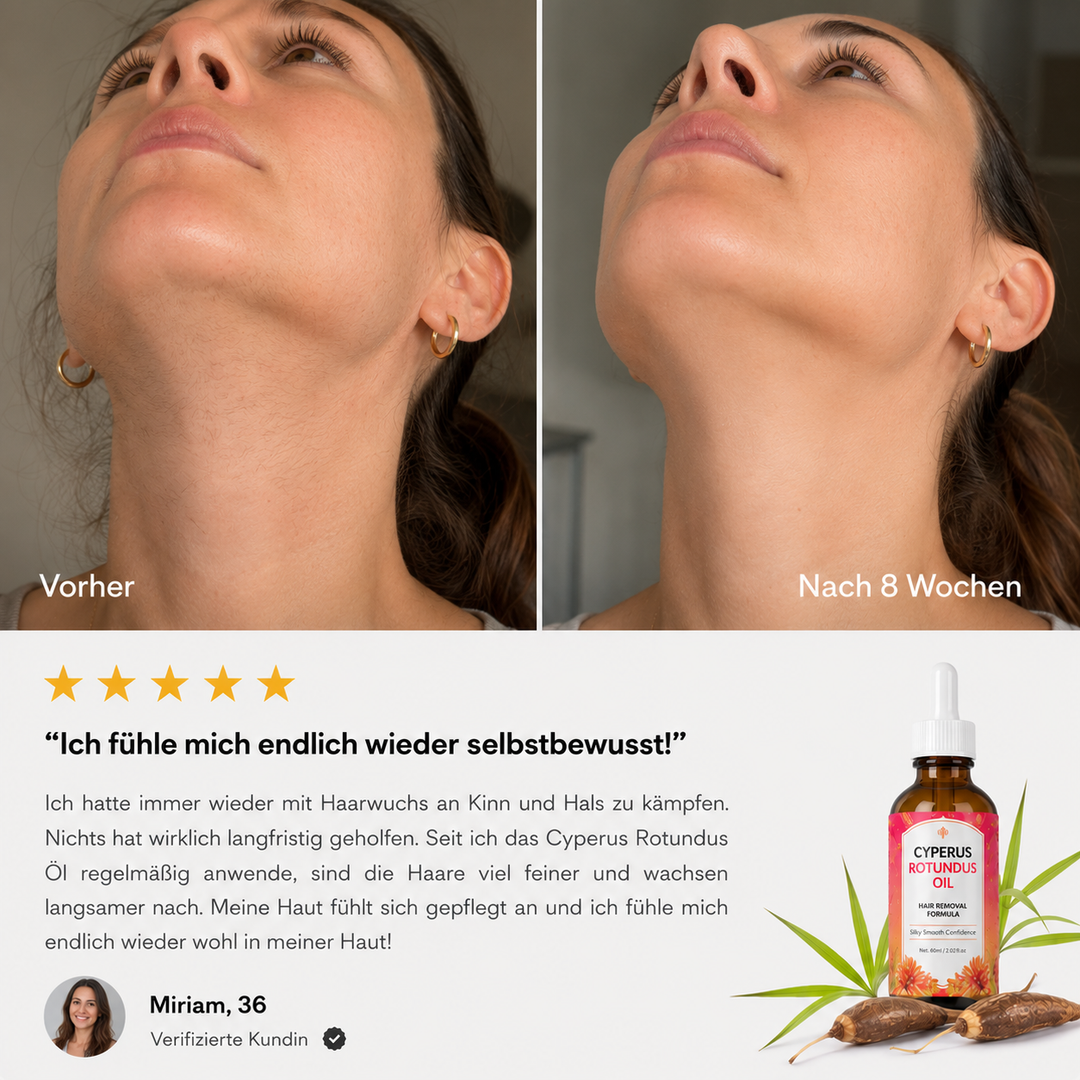 VelvetSkin™ Cyperus-Haarentfernungsöl für sanfte Pflege