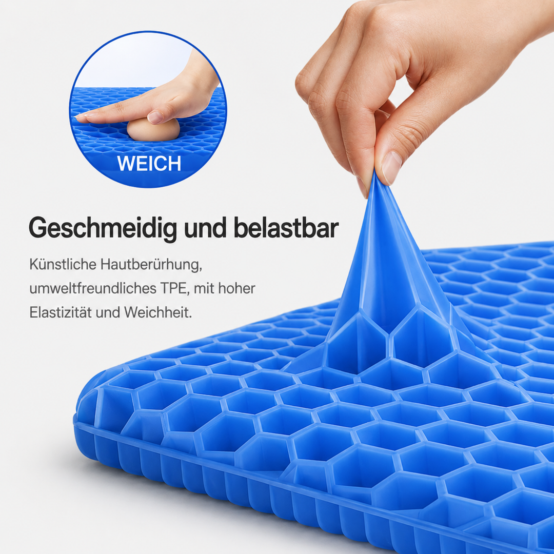 SitzWohl™ Ergonomisches Gel-Sitzkissen